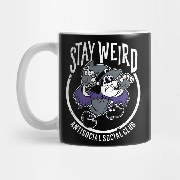 Stay Weird - Antisocial Social Club - Creepy Cute Rubberhose Witch by Nemons